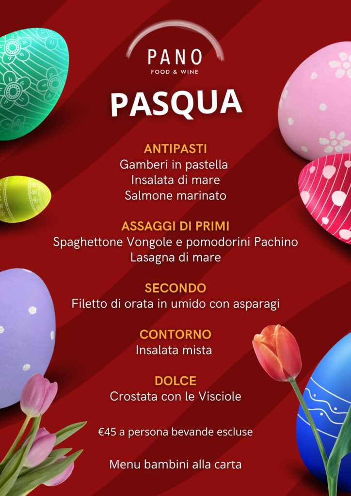 Pasqua 2025 da RIstorante Pano a Roma